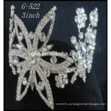 Nueva joyería cristalina de la tiara de la princesa de la tiara de la corona cristalina del modelo modificó coronas falsas coronas